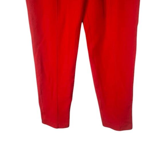 Liz Claiborne Red Wool Blend High Rise Carrot Leg Pants Women Sz M - Picture 4 of 6